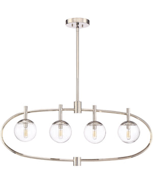 Piltz 4-Light Island Polished Nickel