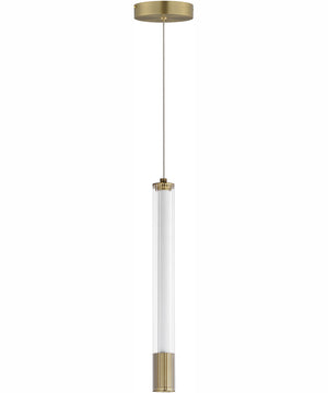 Cortex 14 inch LED Pendant Natural Aged Brass