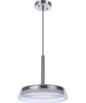 Centric LED Pendant Brushed Polished Nickel