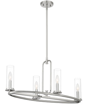 Hudson Heights 4 Light Island Polished Nickel