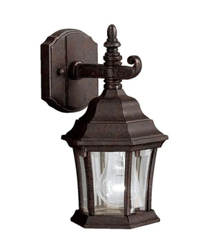 Townhouse 1-Light 16"H Outdoor Wall Light Fixture, Tannery Bronze Finish by Kichler