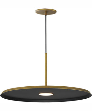Berliner 20 inch LED Pendant Antique Brass