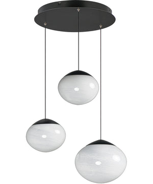Nimbus LED 3-Light Pendant Black