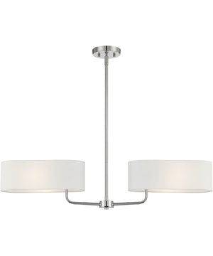 Midtown 2 Light Island Polished Nickel
