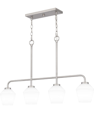 Nielson Medium 4-light Island Light Brushed Nickel