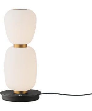 Soji Double Stack Portable Lamp Black / Gold