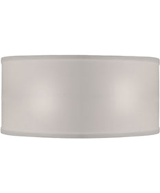 16x16x7 White Camelot Shallow Drum Hardback Lampshade