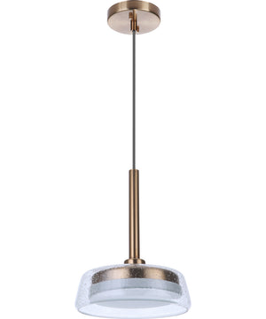 Centric LED Pendant Satin Brass