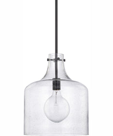 Crawford 1-Light Pendant Matte Black
