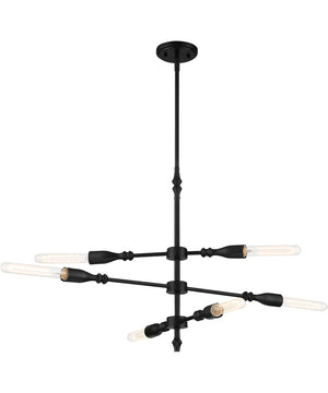 Louise 6 Light Island Matte Black