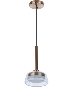 Centric LED Pendant Satin Brass