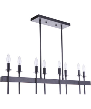 Larrson 8-Light Island Pendant Flat Black