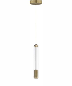 Cortex 10 inch LED Pendant Natural Aged Brass