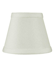 5"W x 4"H Clip-on Candelabra Lamp Shade Light Oatmeal