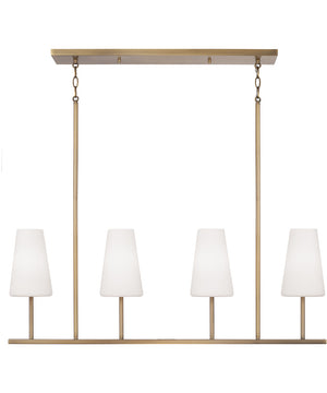 Averitt 4-Light Island Aged Brass